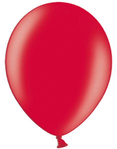 50 st 30 cm - Metallicröda Ballonger