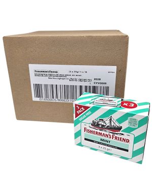 48 stk Fisherman's Friend Original med Smak av Mint - Hel Eske 1,2 kg