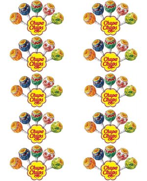 50 stk Chupa Chups Klubbor / Kärleksklubbor