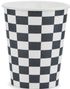 6 st Pappersmuggar med Racingflagg Motiv 220 ml