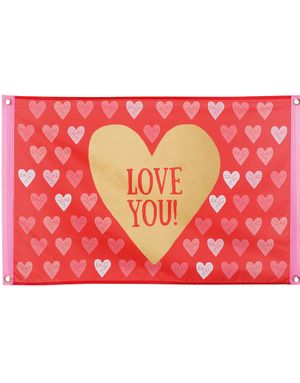 Stor Tygbanderoll 60x90 cm - Love You