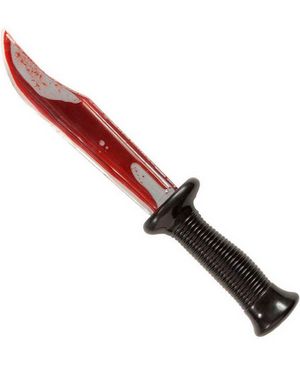 Snygg Kniv med Flytande Blod Inuti - 33 cm