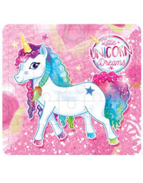 Rosa Unicorn Minipussel 25 Bitar