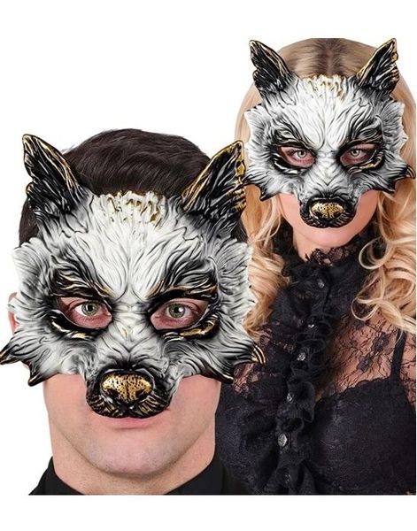Ulvemaske i Hard Plast