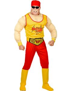 Hulk Hogan Inspirerad Wrestler Dräkt