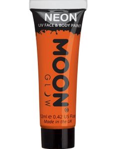 Orange Neon UV/Blacklight Ansikts- och Kroppsfärg 12 ml