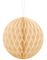 Krämfärgad Honeycomb Ball Välj Storlek 10-20 cm