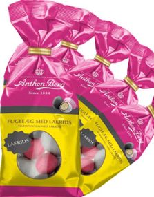 25 stk Anthon Berg Marsipan Fugleegg med Nougat - Hel Eske 3100 gram