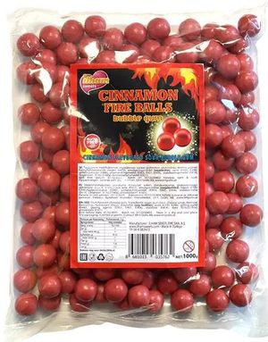 1 kg Ilham Cinnamon Fire Balls - Stor Påse med Starka Tuggummikulor 19-20 mm