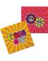 20 stk Gule og Rosa Hippie Servietter 33x33 cm - Flower Power