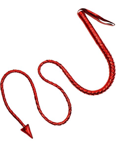 Rød Djevelhale Pisk 180 cm