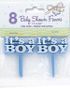 8 st Its a Boy Tårtdekorationer 6 cm