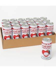 24stk FOCO Lychee Drink 350 ml - Hel Eske (Thailand)
