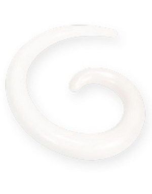 Curl Akryl - Krämvit Öronpiercing