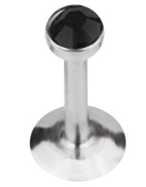 Perfect Diamond - Labret med Svart Sten