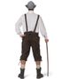 Authentisk Mörkbrun Lederhosen i 100% Kvalitetsskinn