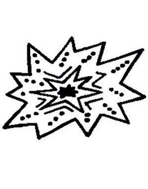 Stamptoos - Face Painting Art Stamps - Blast Stamp (Ansiktsstämpel)