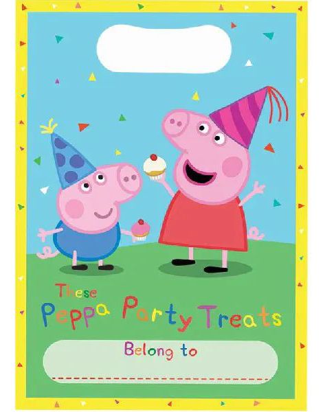 8 stk Godispåsar med Födelsedagsmotiv - Peppa Pig
