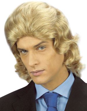 Charmören - Blond Peruk med Lockar