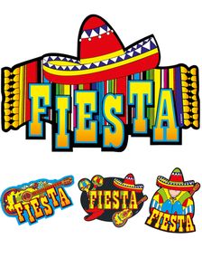 4 stk Fiesta Väggdekorationer 45x33 cm
