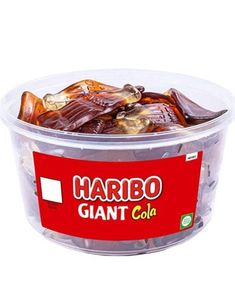 Haribo Giant Cola - Box med stora vingummi Cola-flaskor 720 gram