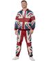 Union Jack Joggedress i Vintage-stil - Kostyme til Herre - Medium
