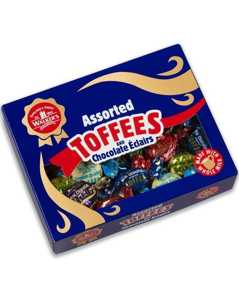 Gaveeske med Walkers Assorted Toffees 350 gram 