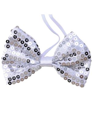 Bow Tie - Fluga med Silverfärgade Paljetter