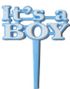 8 st Its a Boy Tårtdekorationer 6 cm