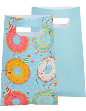 10 stk Party/Godteposer med Donut/Smultring Motiv i Papir