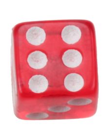 Tärning Röd - 5 mm Akrylkula till 1,6 mm stång