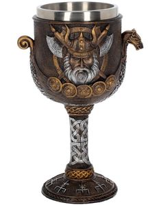 Valhalla - Bronsfärgad Dryckesbägare 17 cm