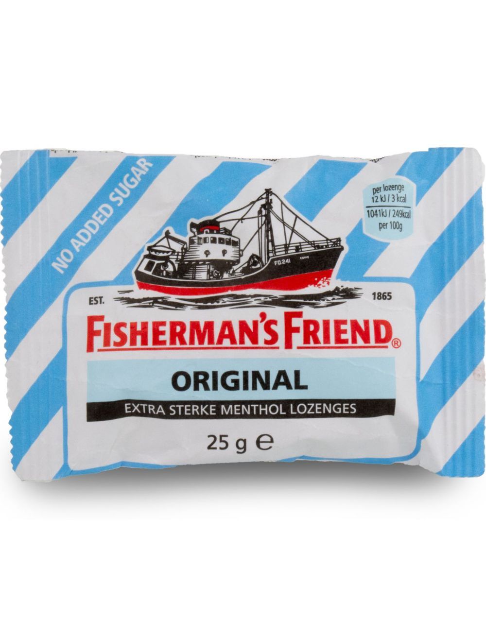 Fisherman #39 s Friend Original Blue med Smak av Menthol och Eucalyptus 25