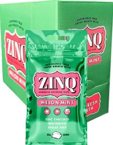 15 St Zinq Tuggummi Med Melon Mint - Hel Låda 472,5 Gram