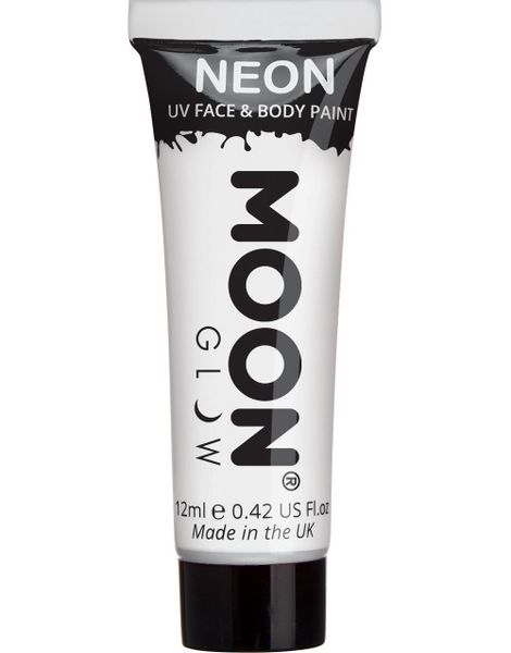 Vit Neon UV/Blacklight Ansikts- och Kroppsfärg 12 ml