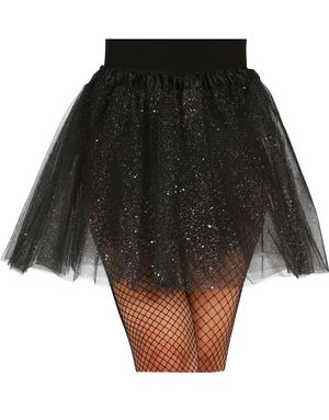Svart Tutu-Skjørt med Glitter 40 cm