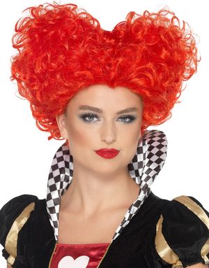 Queen of Hearts Inspirerad Hjärt-Peruk