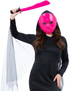 Rosa Hockeymask och Machete