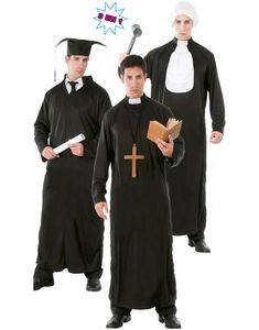 3-i-1 Examen / Präst / Domarkostym
