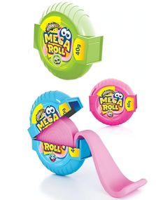 1 stk Mega Roll Bubble Gum - Assorterte Tyggegummiruller i 3 Smaker 40 gram