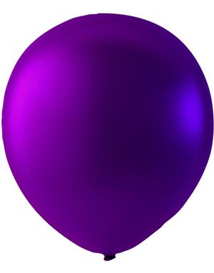 Lila Metallic Ballonger 23 cm - 100 st MEGAPACK