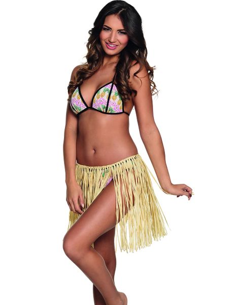 Beige Hawaii Bastkjol 40 cm