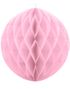Ljusrosa Honeycomb Ball VÄLJ STORLEK 10-40 cm