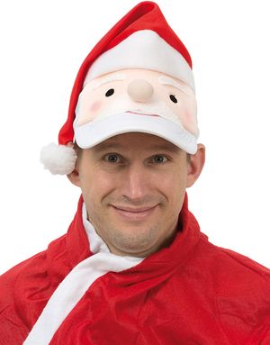 Keps med Jultomte och Tomteluva