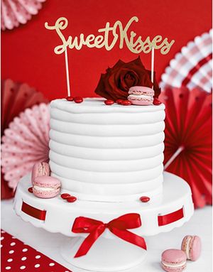 Guldfärgad Sweet Kisses Kaktopp 25 cm