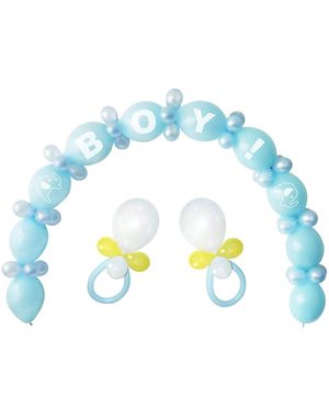Boy - Ljus Blå Ballong Bågset