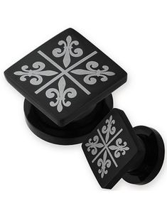 Diamond Friis - Svart PVD Piercing Plugg