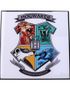 Harry Potter Hogwarts - Krystallklart Veggbilde i Geometrisk Kunststil 32x32 cm