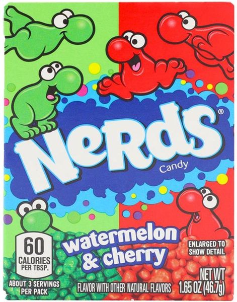 Nerds Watermelon & Cherry - Sukkertøy med Fruktsmaker 46,7 gram (USA Import)