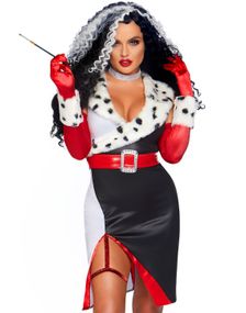 101 Dalmatiner Inspirerad Cruella De Vil Dräkt